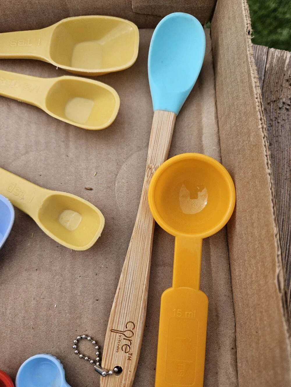 Rainbow measuring spoons set #cooking #kitchen